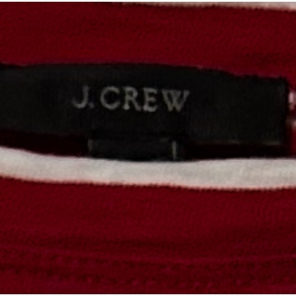 J. Crew Women’s Long Sleeve Red and White Striped Size XS 100% Cotton Shirt - Picture 4 of 4